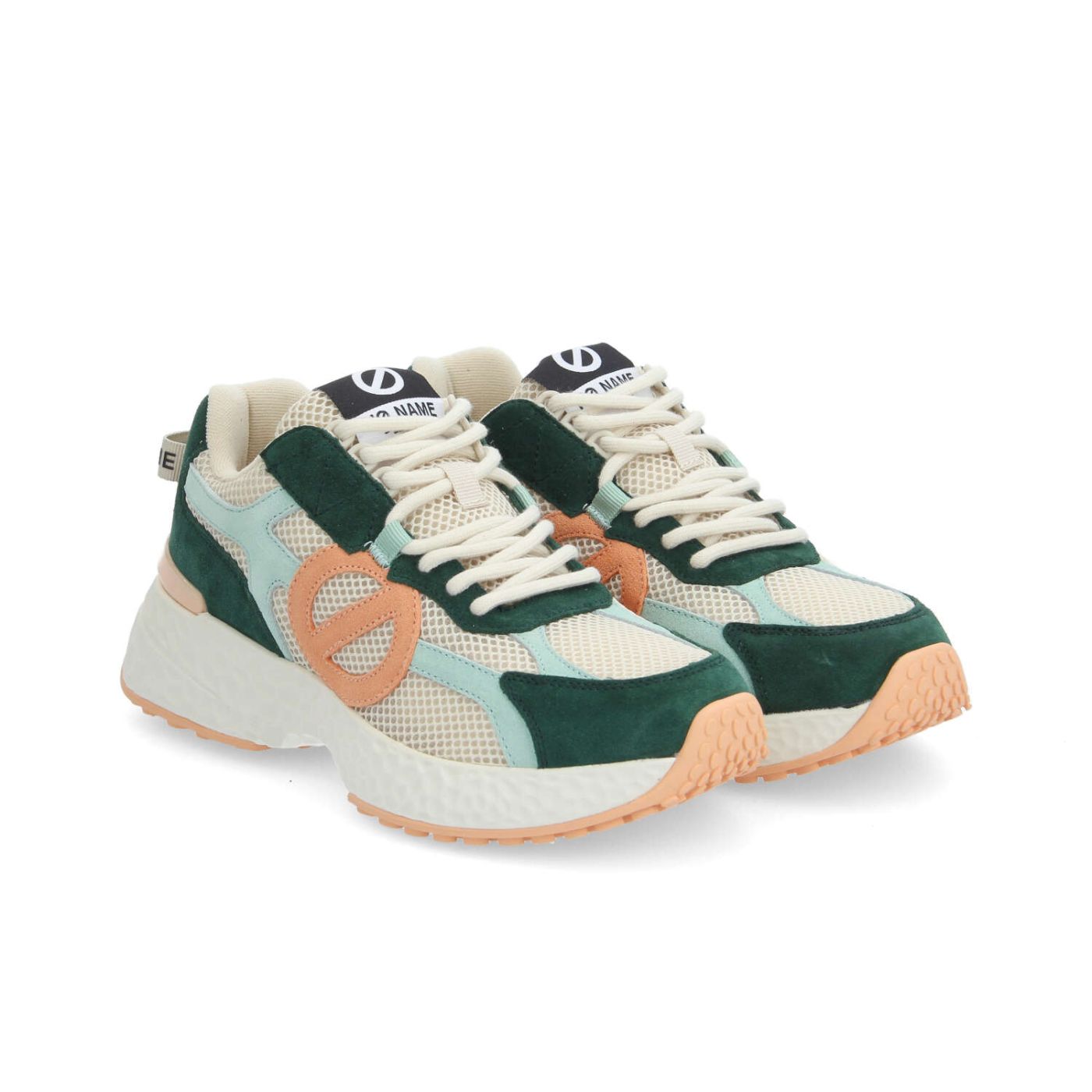 CARTER 2.0 RUNNER W - MESH/SUEDE/SUED - BEIGE/GREEN/ORANGE